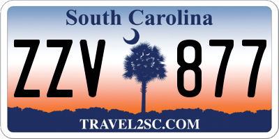 SC license plate ZZV877