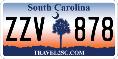 SC license plate ZZV878