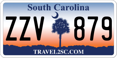 SC license plate ZZV879