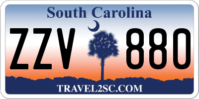 SC license plate ZZV880