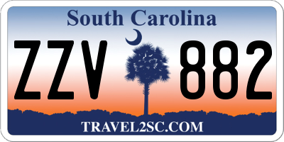SC license plate ZZV882