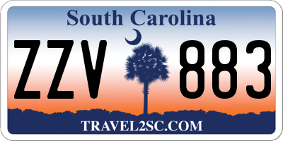 SC license plate ZZV883