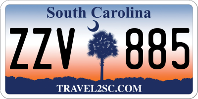 SC license plate ZZV885
