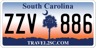 SC license plate ZZV886