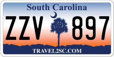 SC license plate ZZV897