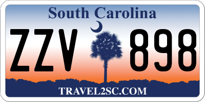 SC license plate ZZV898