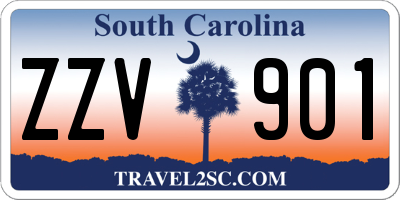 SC license plate ZZV901