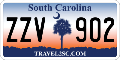SC license plate ZZV902