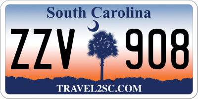 SC license plate ZZV908