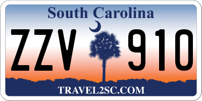SC license plate ZZV910