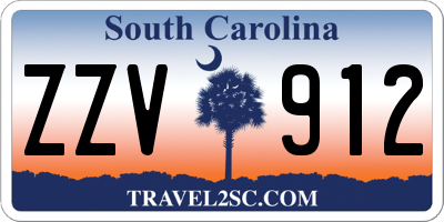 SC license plate ZZV912
