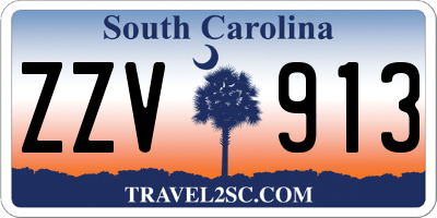 SC license plate ZZV913