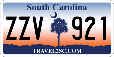 SC license plate ZZV921
