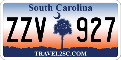 SC license plate ZZV927
