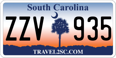 SC license plate ZZV935