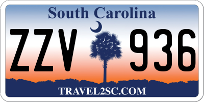 SC license plate ZZV936
