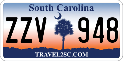 SC license plate ZZV948