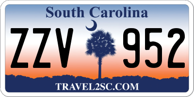 SC license plate ZZV952