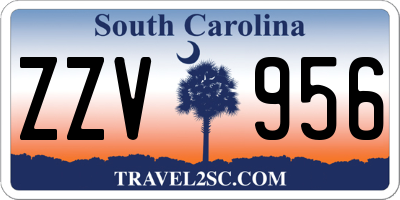 SC license plate ZZV956