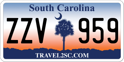SC license plate ZZV959