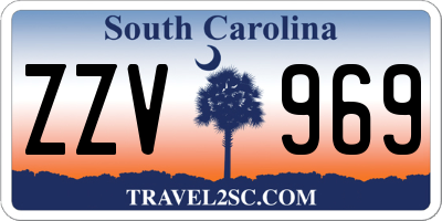 SC license plate ZZV969