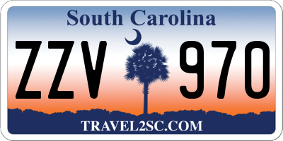 SC license plate ZZV970