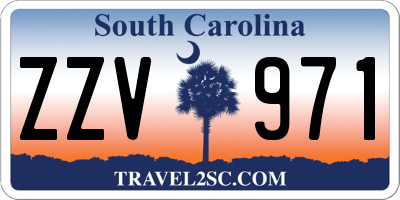 SC license plate ZZV971