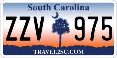 SC license plate ZZV975
