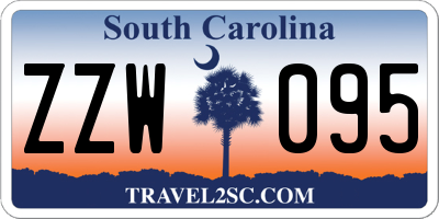 SC license plate ZZW095