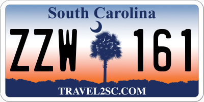 SC license plate ZZW161