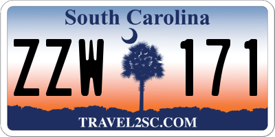 SC license plate ZZW171