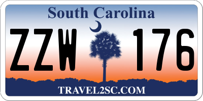 SC license plate ZZW176