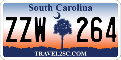 SC license plate ZZW264