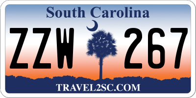 SC license plate ZZW267