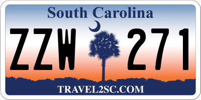 SC license plate ZZW271