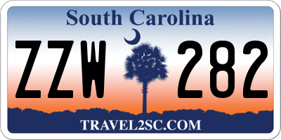 SC license plate ZZW282