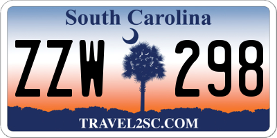 SC license plate ZZW298