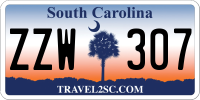SC license plate ZZW307