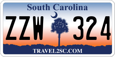 SC license plate ZZW324