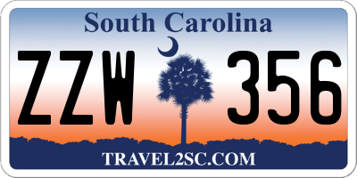 SC license plate ZZW356