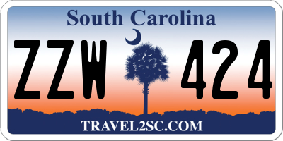 SC license plate ZZW424