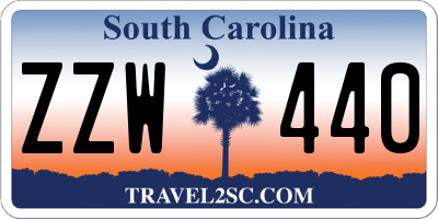 SC license plate ZZW440