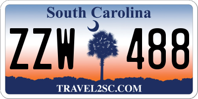 SC license plate ZZW488