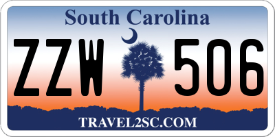SC license plate ZZW506