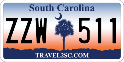 SC license plate ZZW511