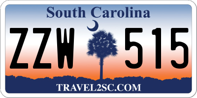SC license plate ZZW515