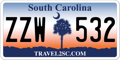 SC license plate ZZW532