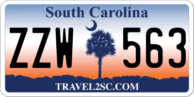 SC license plate ZZW563