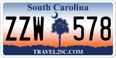 SC license plate ZZW578