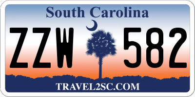 SC license plate ZZW582